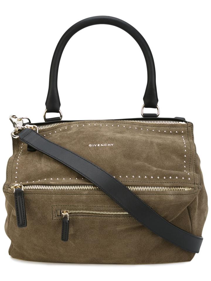 Givenchy Medium Pandora Tote, Women's, Green, Calf Leather/calf Suede
