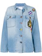 Mira Mikati Denim Patch Jacket - Blue