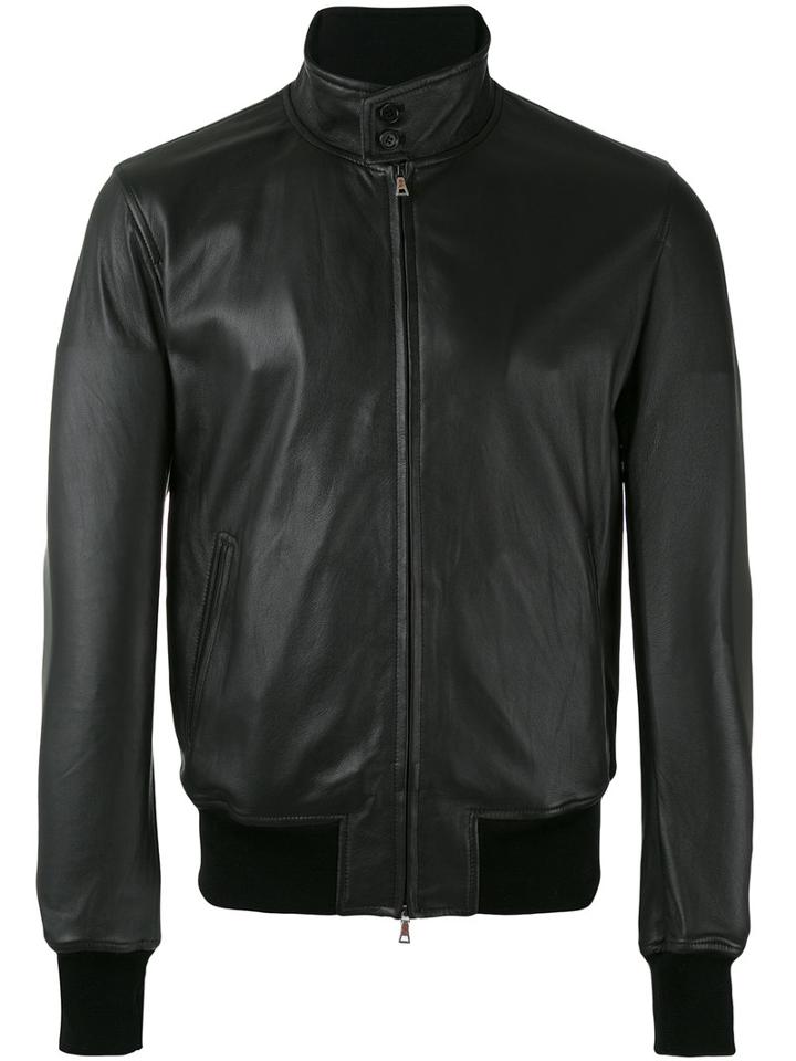 Stewart - Leather Jacket - Men - Leather - Xxl, Black, Leather