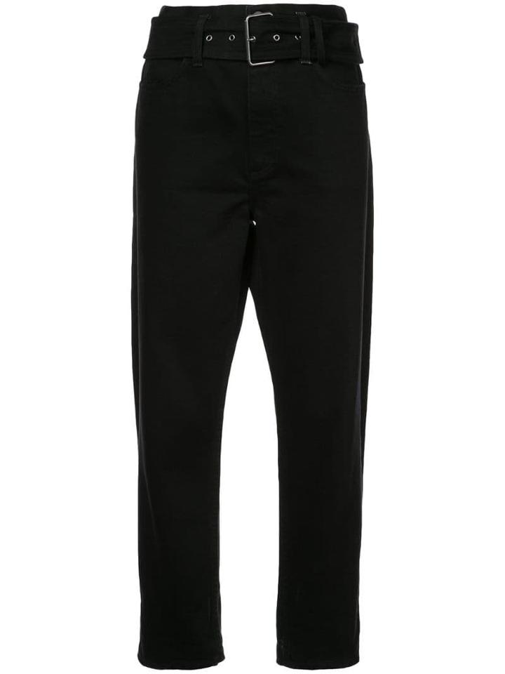 Proenza Schouler Pswl Belted Skater Jeans - Black