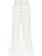 Miu Miu Drill Trousers - White