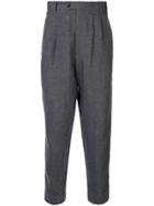 Sartorial Monk Tailored Tapered Trousers - Grey