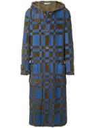 Issey Miyake Vintage Textured Hooded Coat - Green