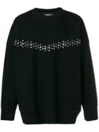 Dsquared2 Embellished Jersey Sweater - Black