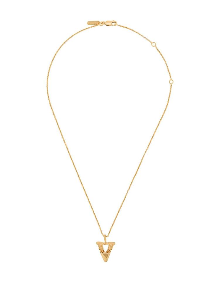 Chloé Letter V Pendant Necklace - Gold