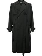 Yang Li Button-down Trench Coat - Black