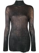 Avant Toi Gradient Knit Sweater - Metallic