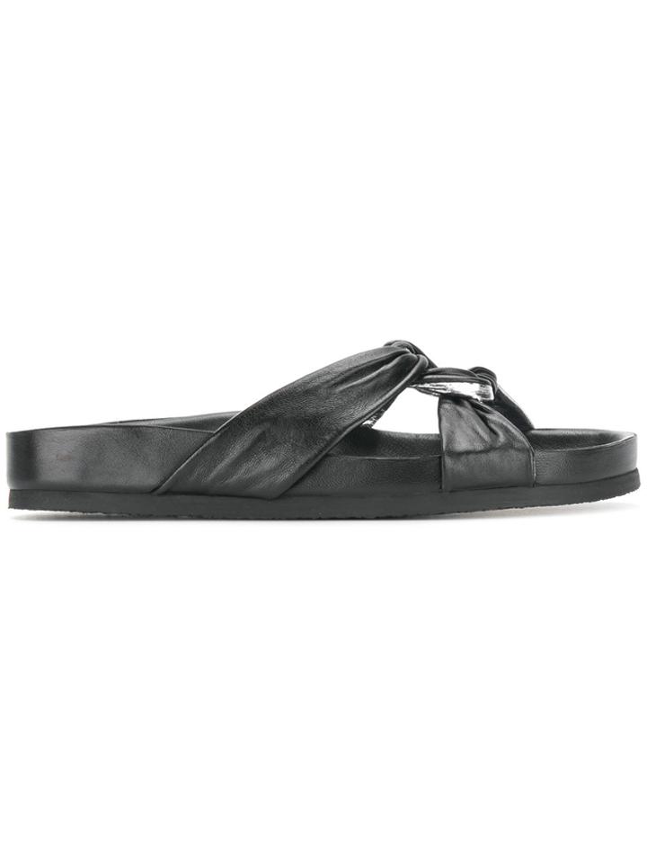 Iro Knot Sandals - Black