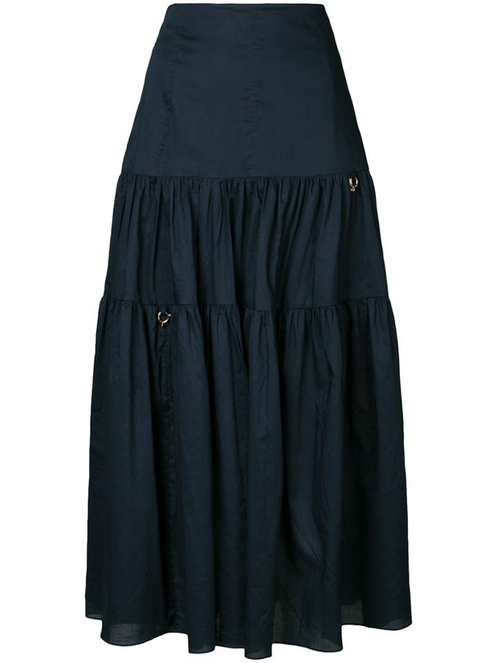 Ginger & Smart Midi Full Skirt - Blue