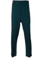 Ann Demeulemeester Casual Trousers, Men's, Size: Medium, Green, Cotton/linen/flax/polyester/wool