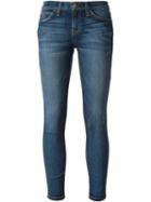 Current/elliott Cropped Skinny Jeans, Women's, Size: 27, Blue, Cotton/polyester/spandex/elastane