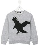 Dsquared2 Kids Bird Print Sweatshirt, Boy's, Size: 6 Yrs, Grey