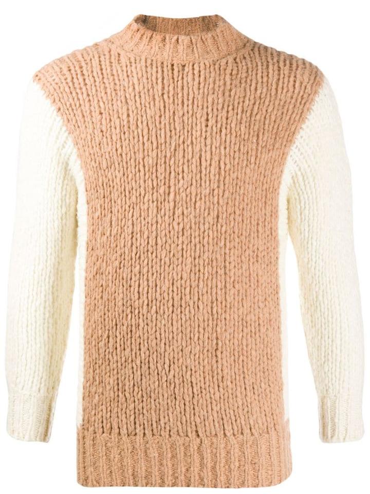 Cp Company Colour-block Jumper - Brown