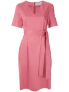 Gloria Coelho Tie Waist Short Dress - Pink