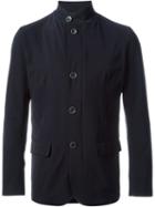 Herno Funnel Neck Jacket, Men's, Size: 48, Blue, Polyamide/spandex/elastane/polyester/nylon