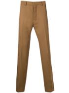 Ami Paris Fitted Leg Trousers - Brown