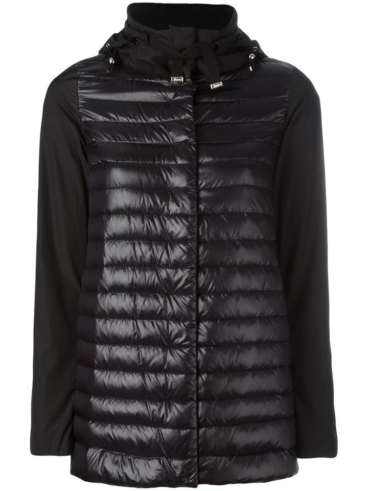 Herno Puffer Jacket, Women's, Size: 44, Blue, Cotton/acetate/polyamide/polyester