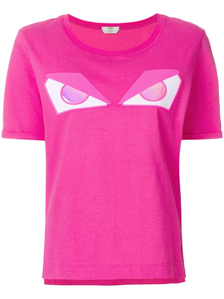 Fendi Bag Bugs T-shirt - Pink & Purple