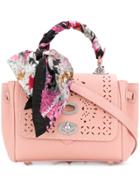 Ermanno Scervino Scarf Handle Tote - Pink & Purple