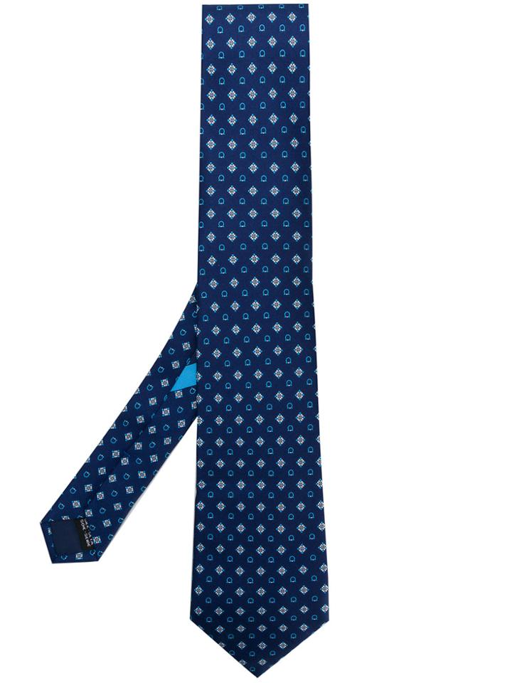Salvatore Ferragamo Patterned Tie - Blue