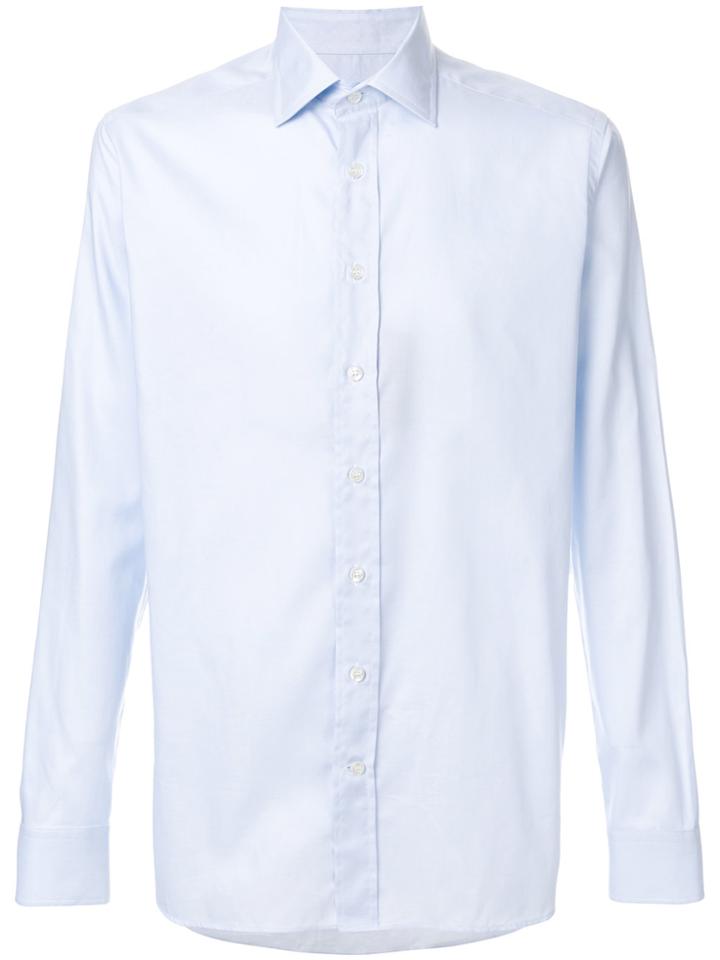 Etro Classic Curved Hem Shirt - Blue
