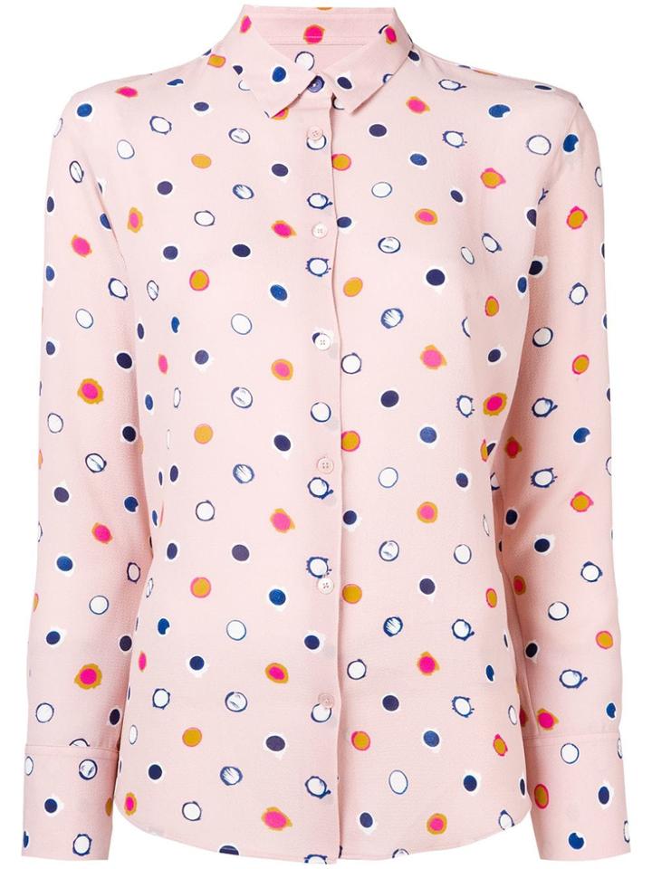 Ps By Paul Smith Dotted Print Shirt - Pink & Purple
