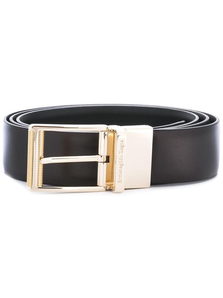 Ermenegildo Zegna Buckled Belt, Men's, Size: 110, Calf Leather