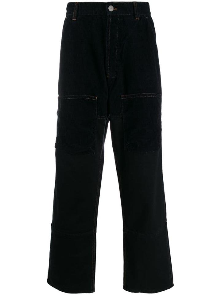 Jacquemus Panelled Straight-leg Jeans - Blue