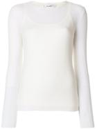 Max Mara Layered Vest Sweater - White