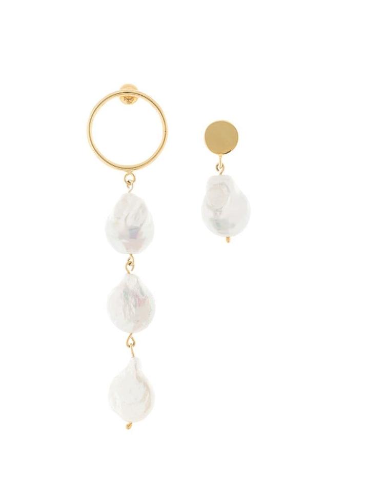 Le Chic Radical Asymmetric Paloma Earrings - Gold