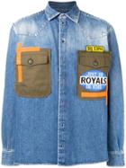 Dolce & Gabbana Patchwork Denim Shirt - Blue