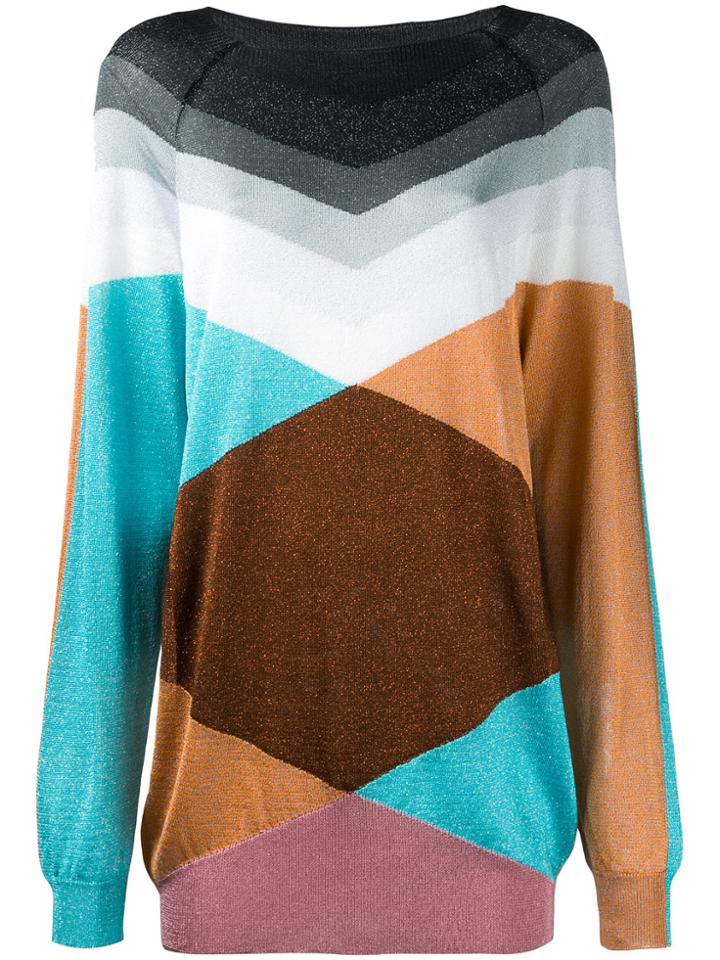Marco De Vincenzo Geometric Pattern Jumper - Multicolour
