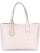 Emporio Armani Large Charm-detail Tote - Pink & Purple