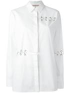 Christopher Kane Ring Detail Shirt, Women's, Size: 42, White, Cotton