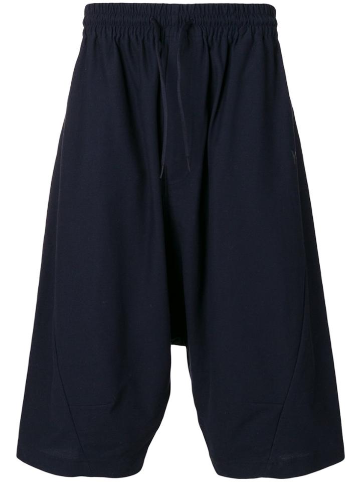 Y-3 Drop-crotch Casual Shorts - Blue