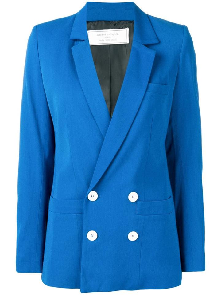 Société Anonyme Double Breasted Blazer - Blue