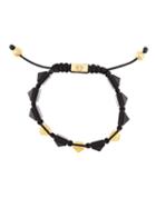 Nialaya Jewelry Himalaya Beaded Bracelet, Men's, Size: Medium, Black