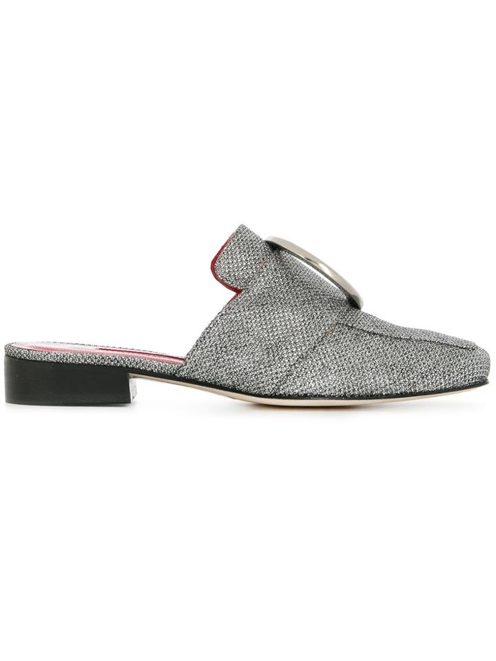 Dorateymur Ring Detail Mules - Metallic