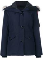 Canada Goose Fur Hooded Coat - Blue