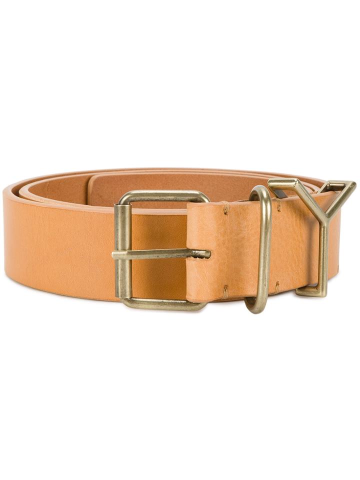 Y / Project Y Buckle Belt - Brown