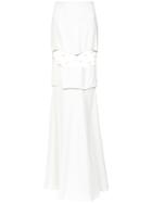 Delpozo Embroidered Skirt - White