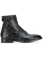 Alberto Fasciani Back Zip Ankle Boots - Black
