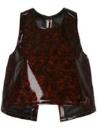 Melitta Baumeister Tortoiseshell-effect Sleeveless Top - Red