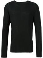 Amiri Long Sleeve T-shirt, Men's, Size: Xl, Black, Cotton/cashmere
