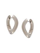 Balenciaga Xs Loop Earrings - Silver