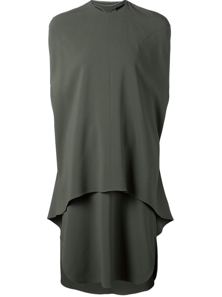 Esteban Cortazar Open Back Layered Dress