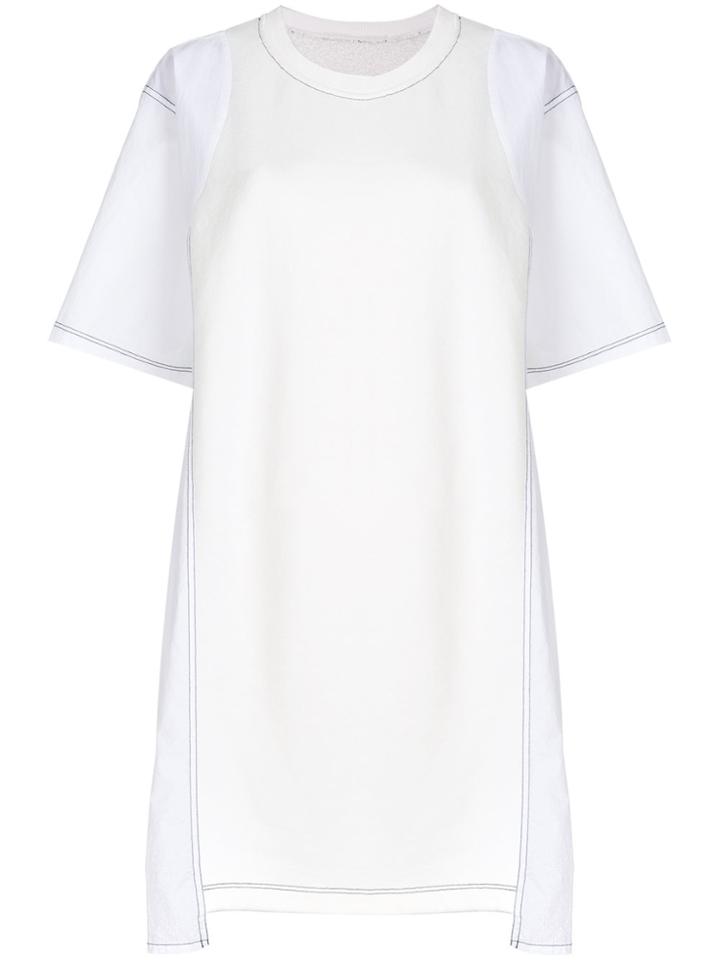 Mm6 Maison Margiela Boxy Shift Dress - White