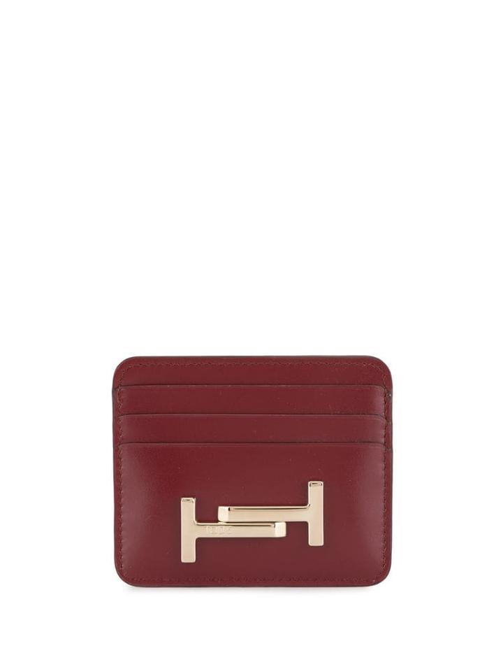 Tod's Double T Cardholder - Red
