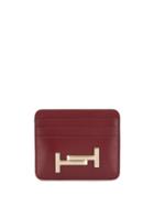 Tod's Double T Cardholder - Red