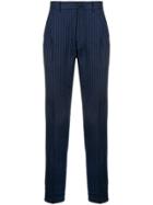 Etro Striped Tailored Trousers - Blue